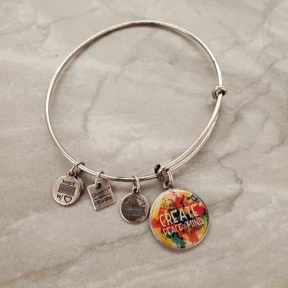 Alex and Ani Jewelry - Alex and Ani Create Peace of Mind Expandable Charm Bracelet